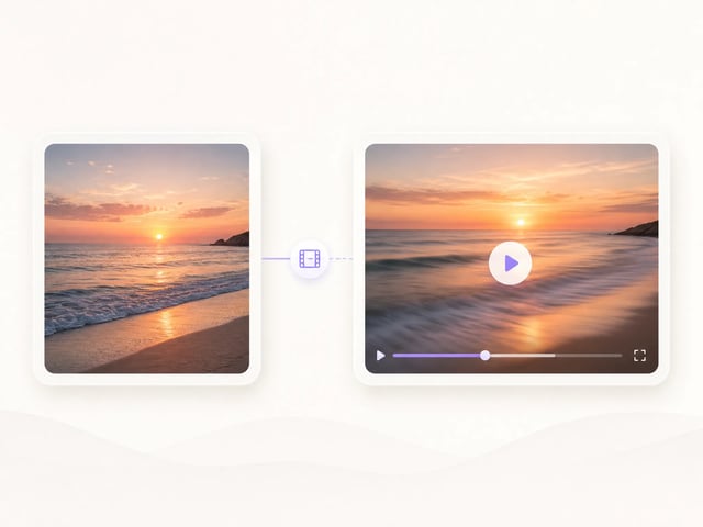 AI video generator turning a still image into a clip