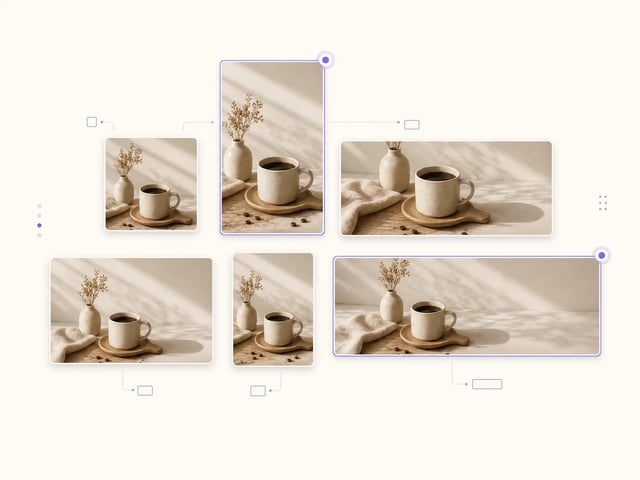 GPT Image 2 同一场景在 6 种宽高比下的输出对比